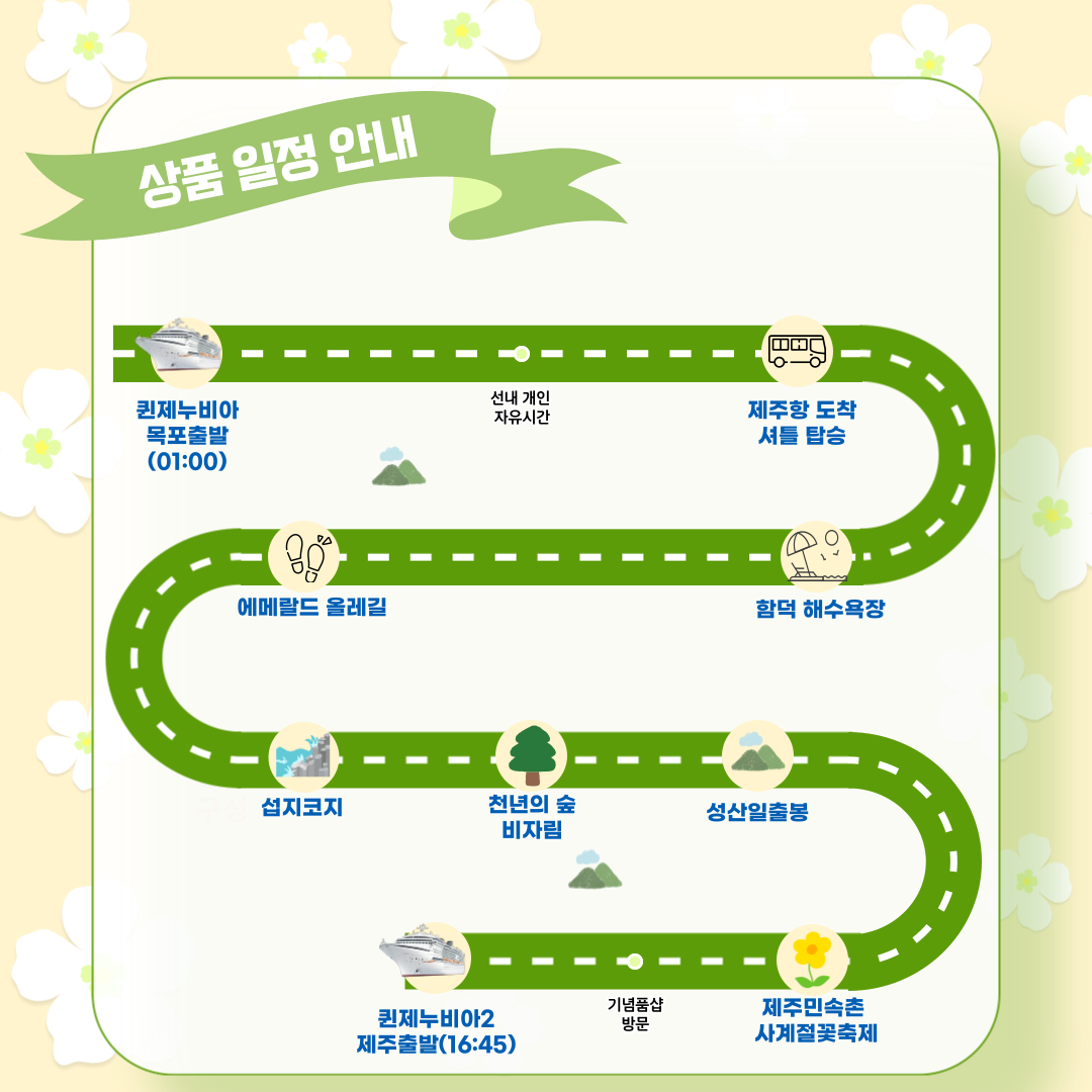 취항 기념 당일상품 [one day 알찬 제주]