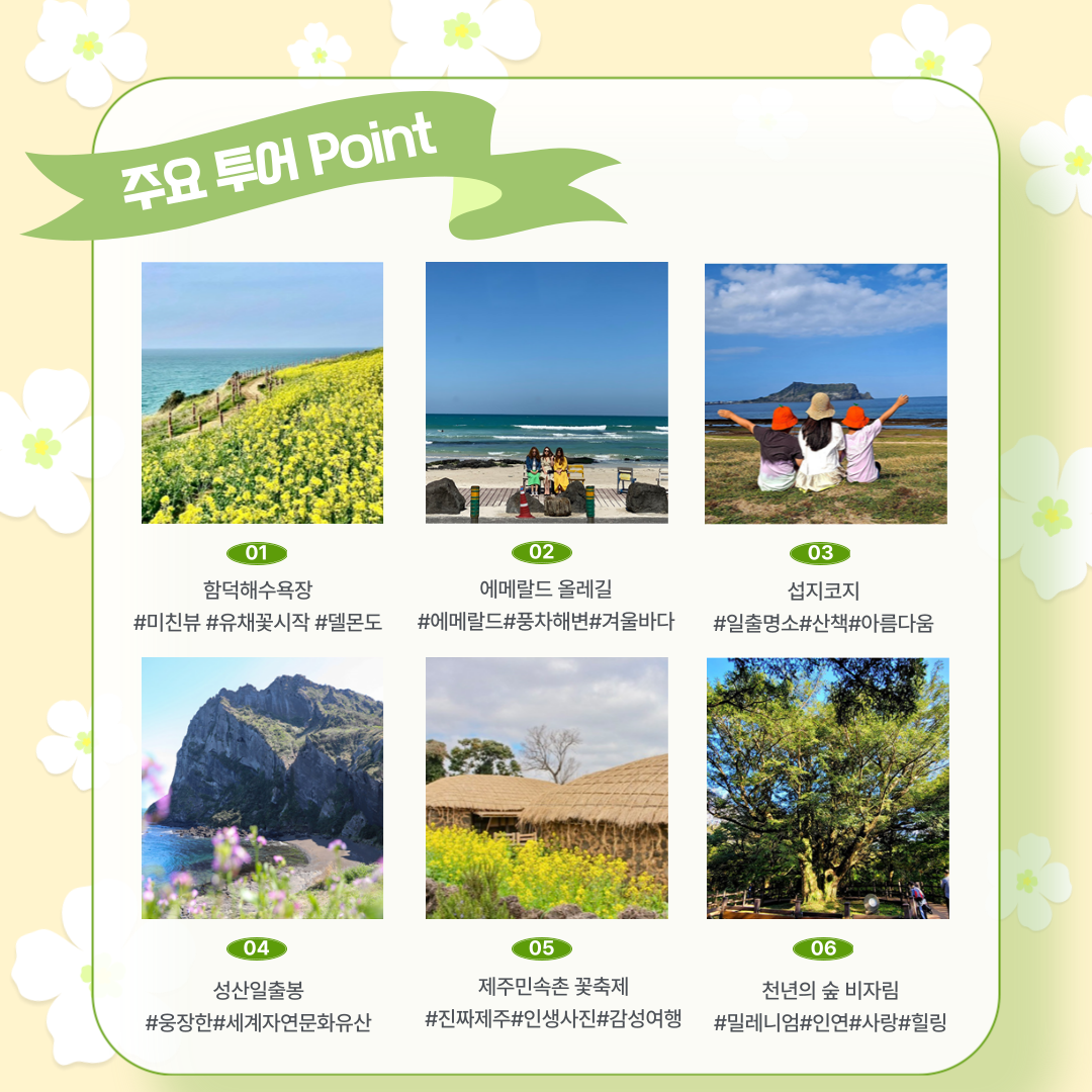 취항 기념 당일상품 [one day 알찬 제주]