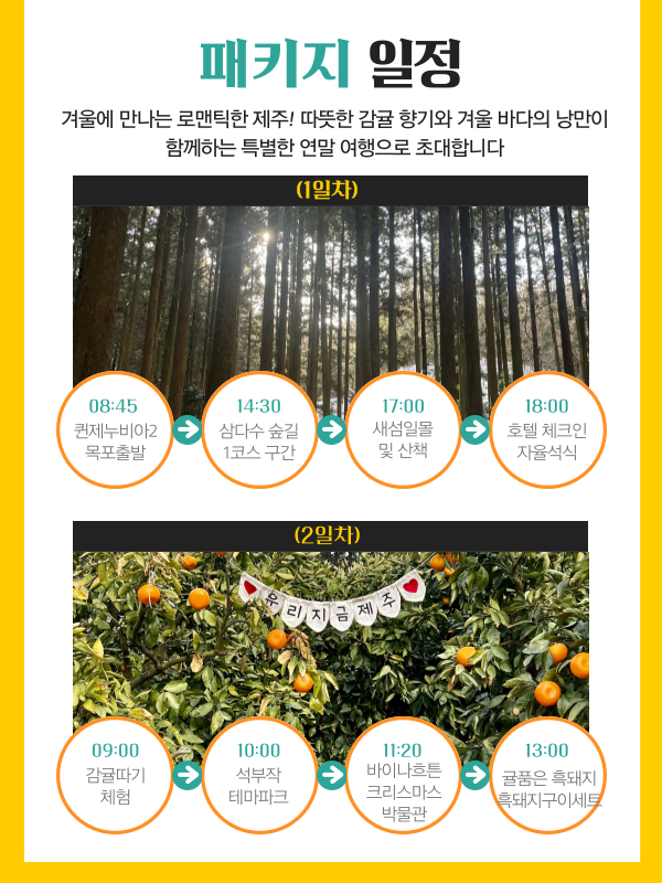 겨울 담은 제주