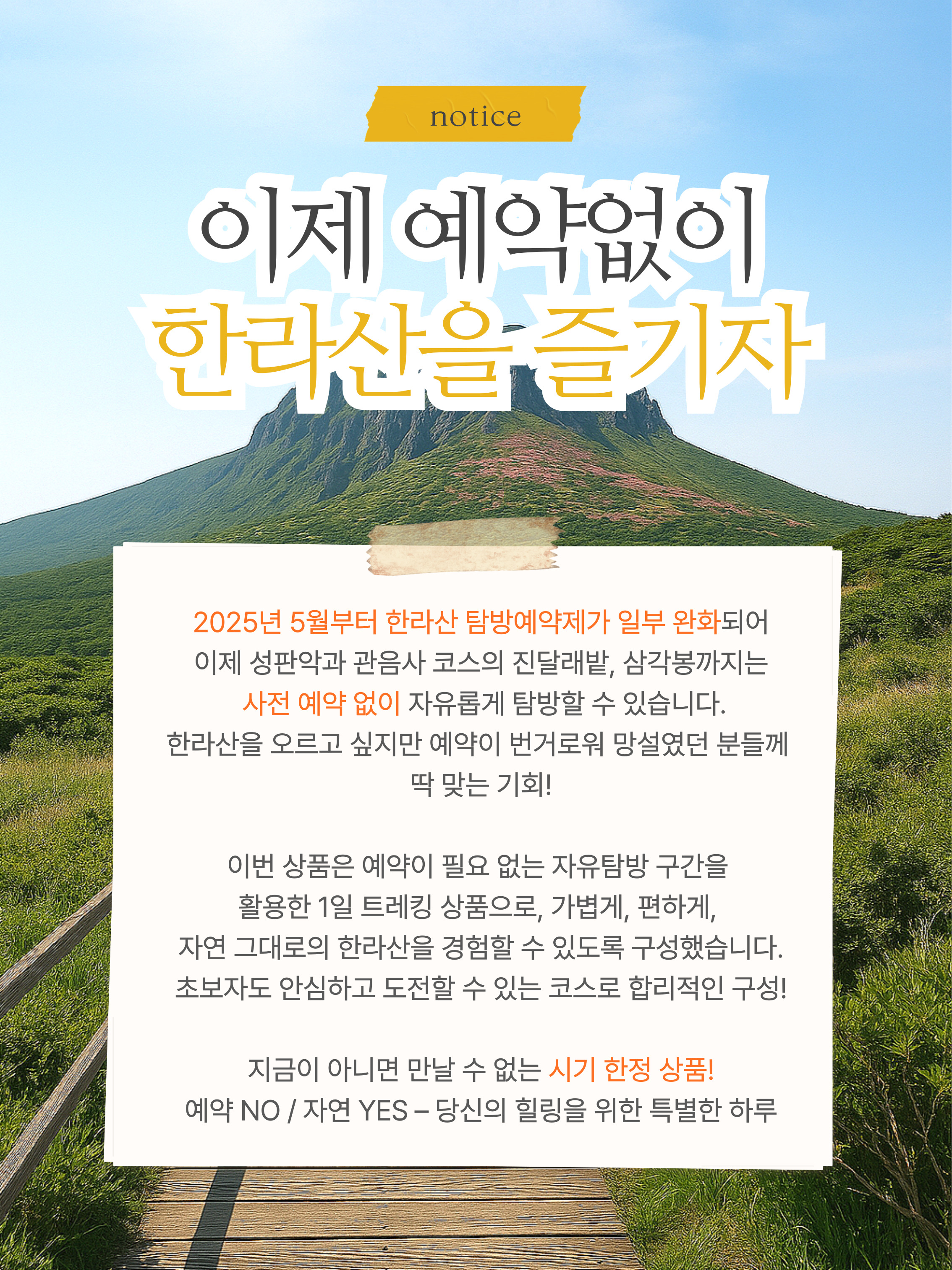 한라산 진달래 트래킹