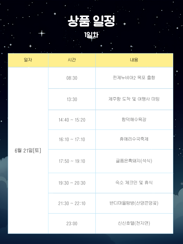 제주의 밤, 반딧불투어